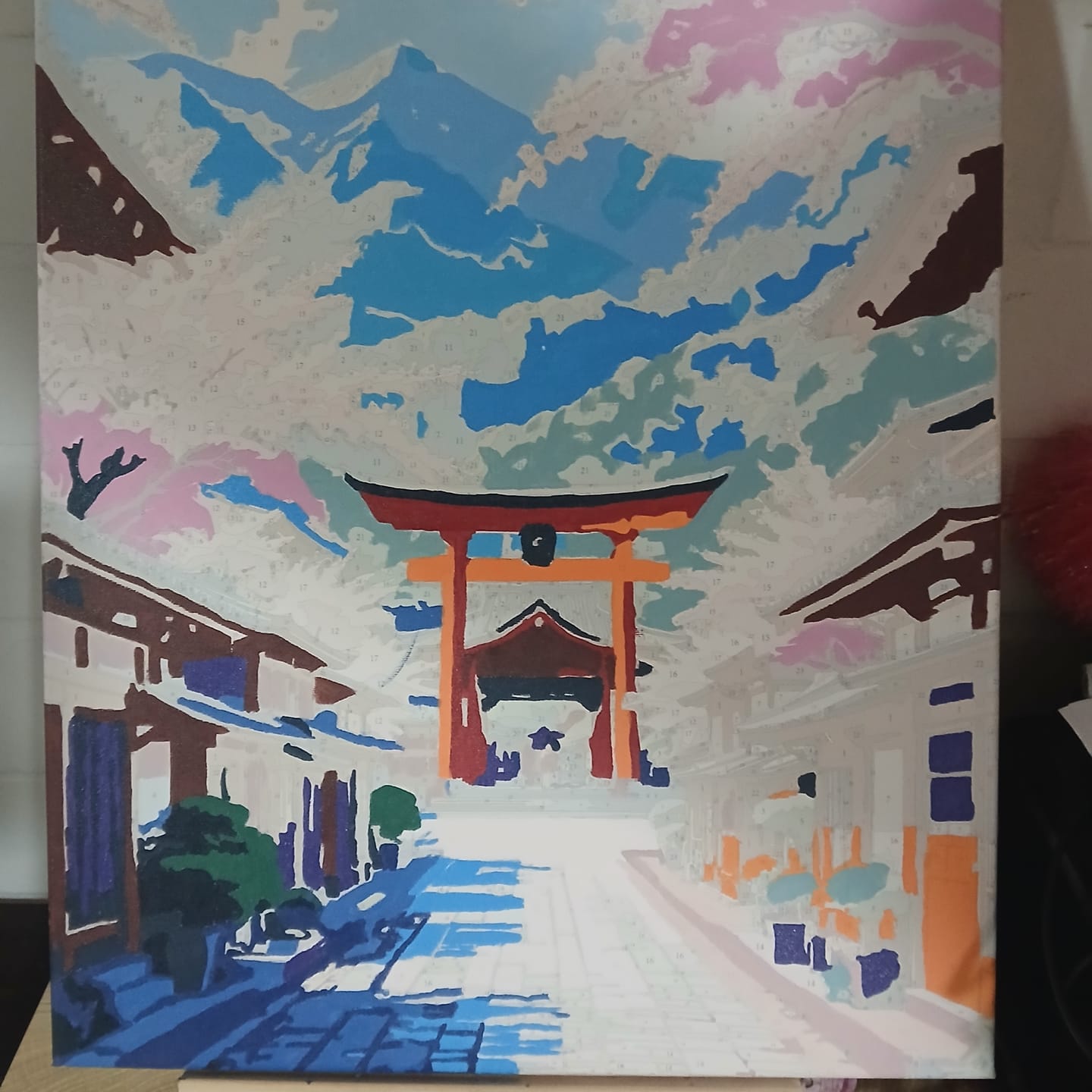 Customer photo review of Primavera en Kioto (Pintura por Números) 40x50 cm
