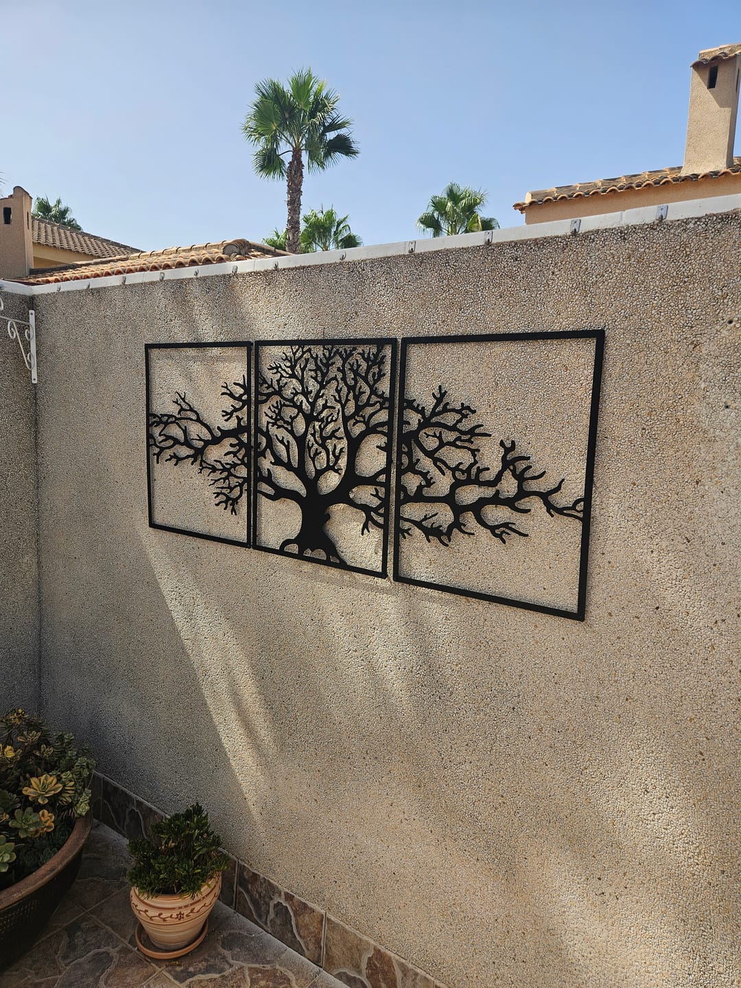 Customer photo review of Décoration murale en métal moderne - Triptyque Arbre De Vie (P01)