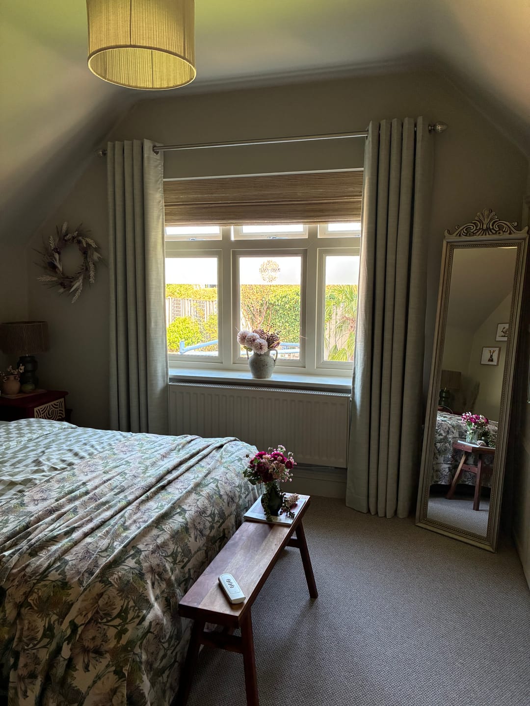 Customer photo review of Sally Linen Blend Custom Curtain