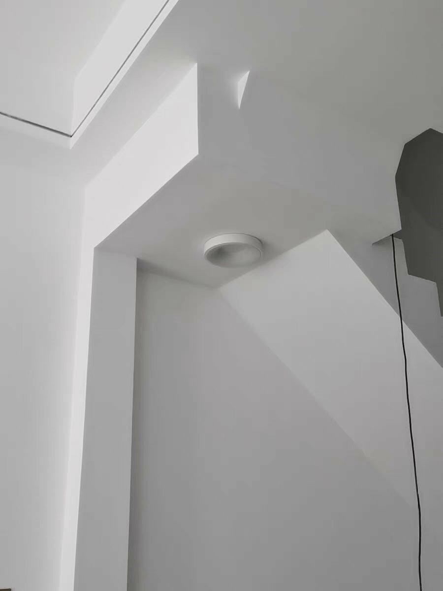 Customer photo review of Flush Mount Ceiling Light, Keno Slim Iron, Integrated LED, Dimmable