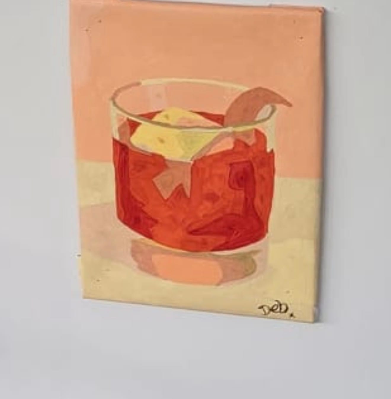 Customer photo review of 6 Mini Paintings - Vintage Cocktail Set