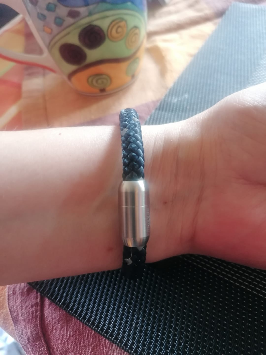 Customer photo review of Segeltau Armband Herren Deep Ocean 8mm Magnetverschluss