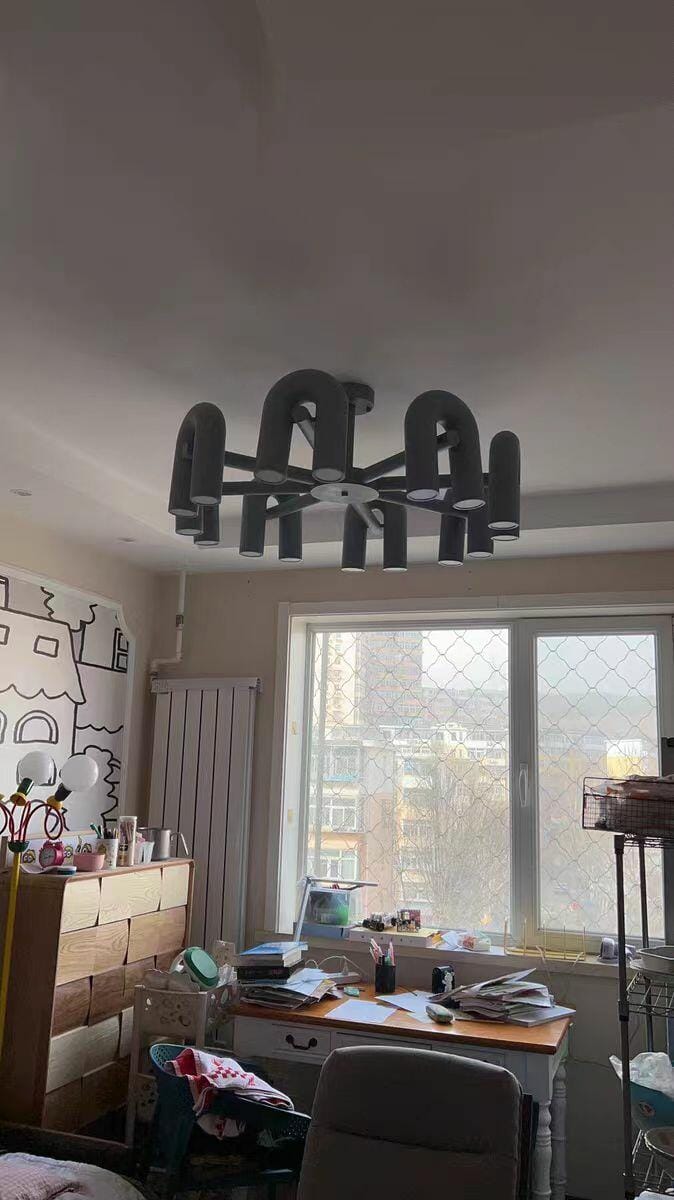 Customer photo review of Cirkus Chandelier, Integrated LED, Movable U-Heads, Linear or Circular