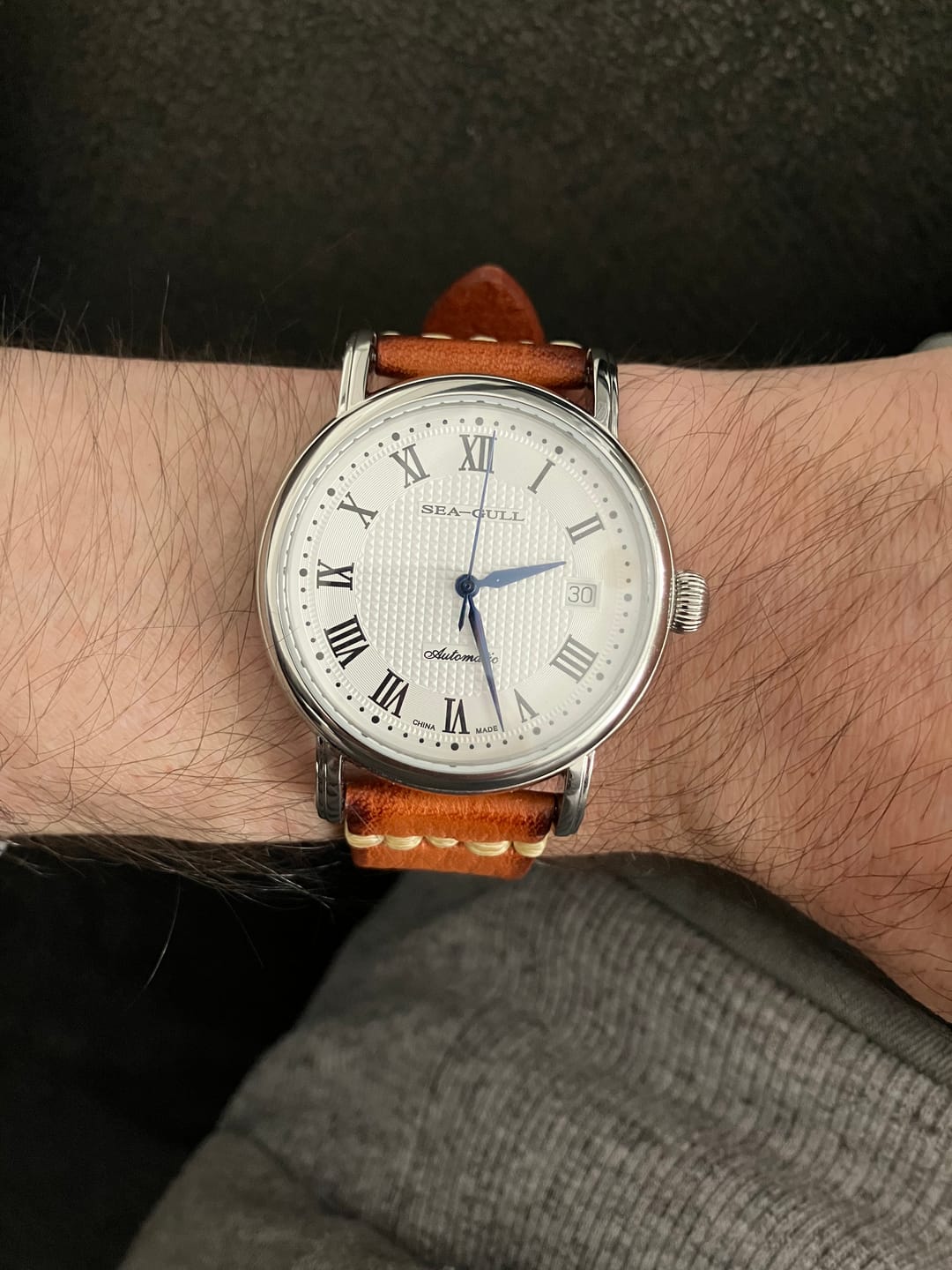 Customer photo review of Business | Couple Watch | Calendar | Roman Numeral | Domed Crystal | 38.5mm/27mm