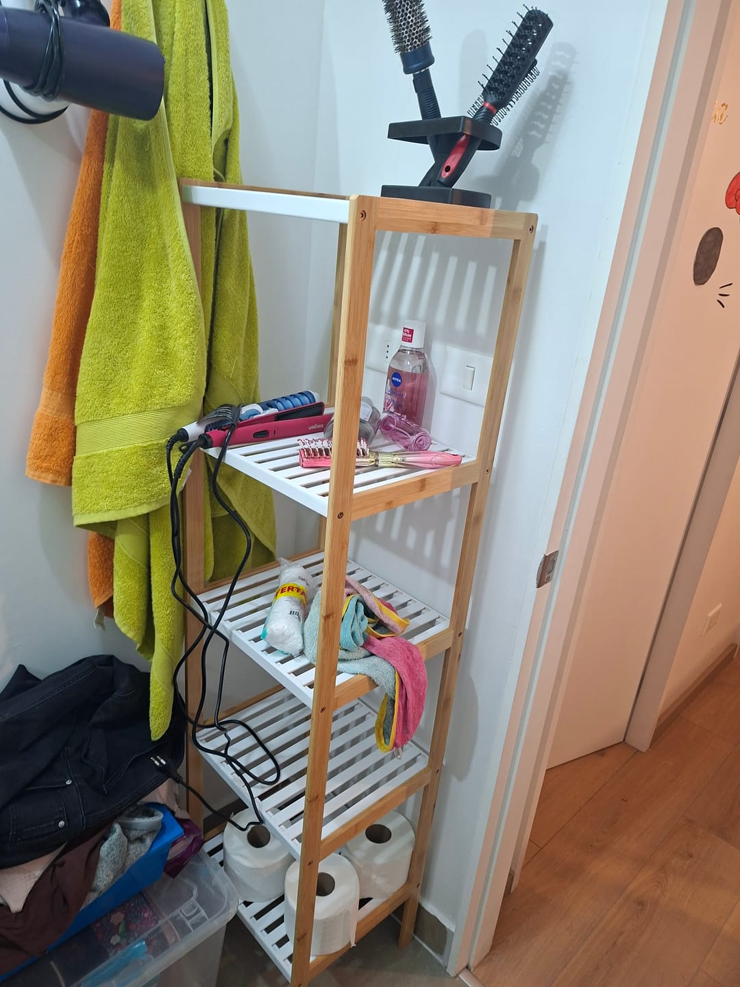 Customer photo review of Estante Organizador De Bambu Mueble De Lujo Para Cocina Baño 3 - 4 - 5 Niveles
