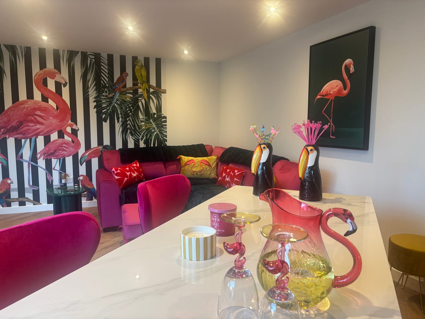 Customer photo review of Pink Flamingo No2 Print