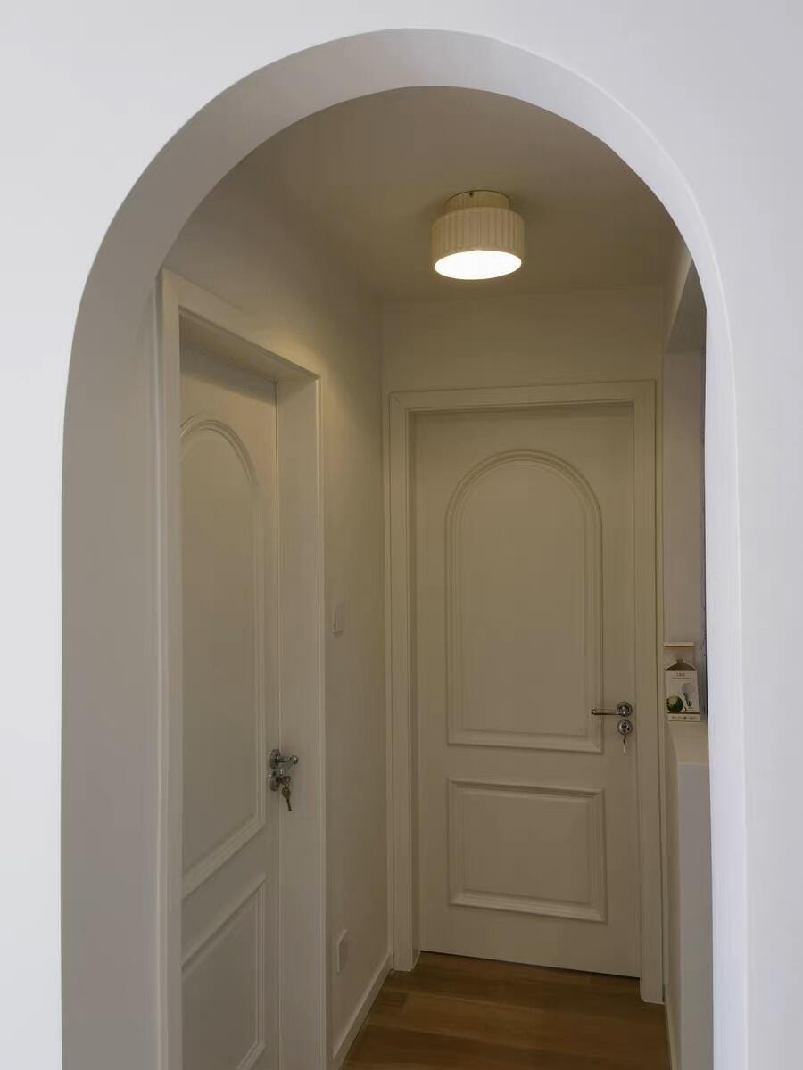 Customer photo review of Ceiling Light, Kami Pleated Resin Shade, E27, Ceiling or Wall Mount