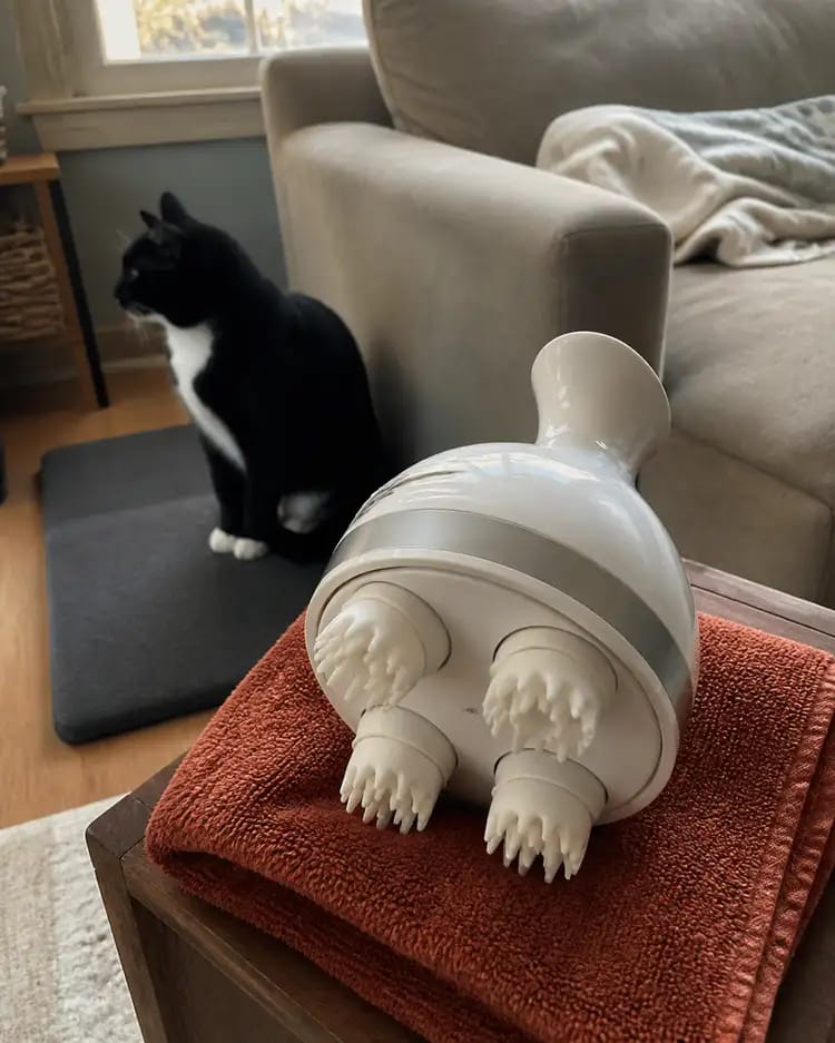 Customer photo review of Viva PetZen Ergonomic Pet Massager