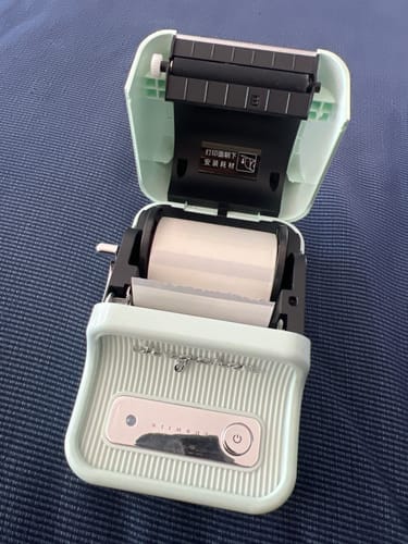 Customer photo review of Large Transparent Round Labels - 150 per roll