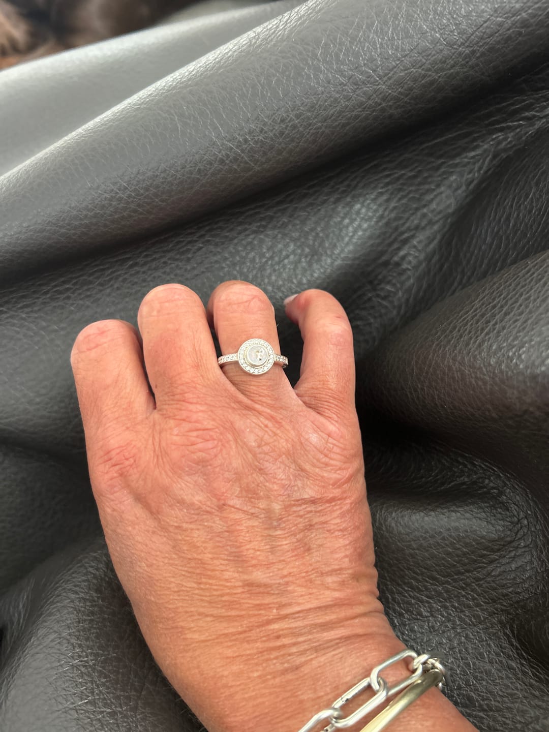 Customer photo review of Limited Edition Joan's Halo Ring
