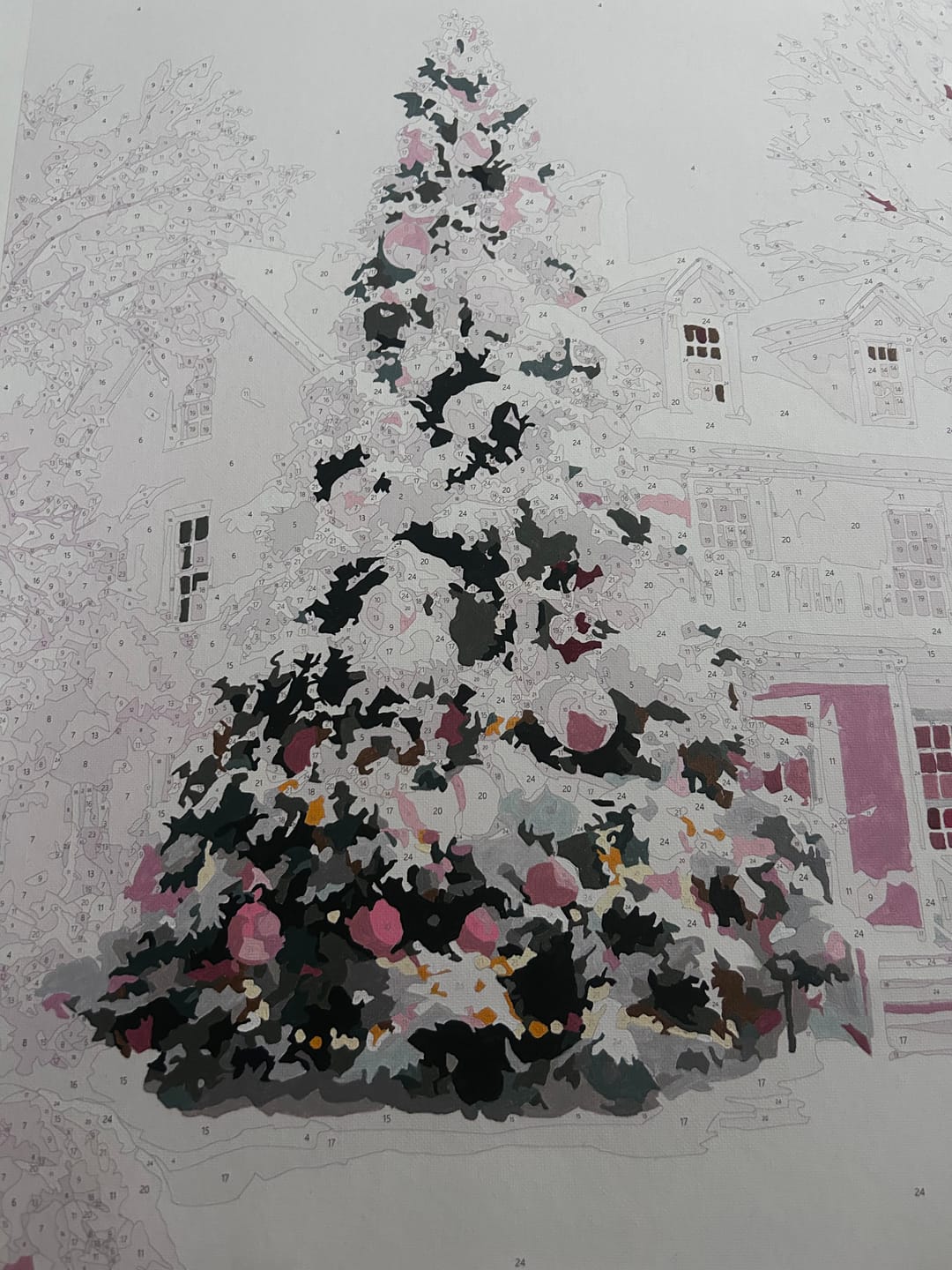 Customer photo review of The Pink Noel | Paint by Number