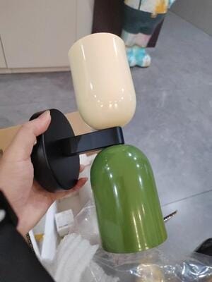 Customer photo review of Wall Lamp, Couleur Double Up-Down Glow, E26/E27, Metal Shades