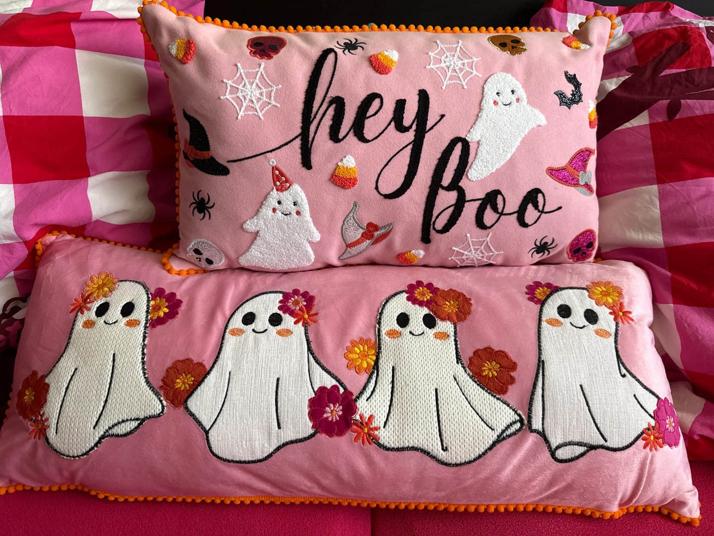 Customer photo review of Summerween Dekokissen Set mit Geistern in Rosa – 2-teilig (limitiert)