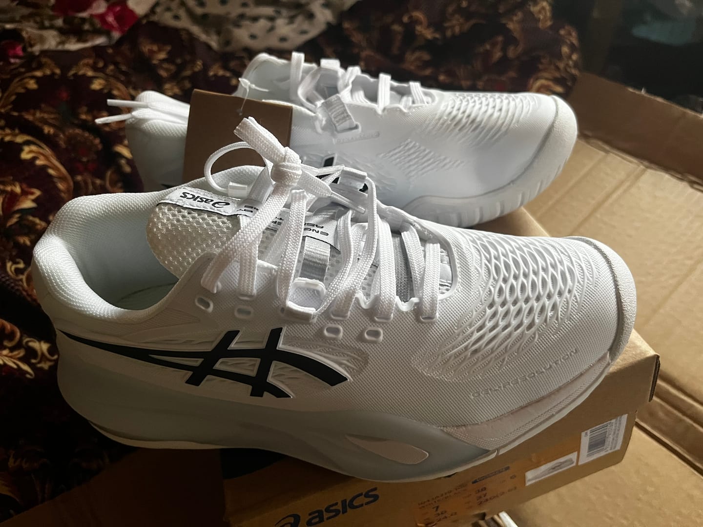 Customer photo review of Asics Gel Resolution X White Black - A6B