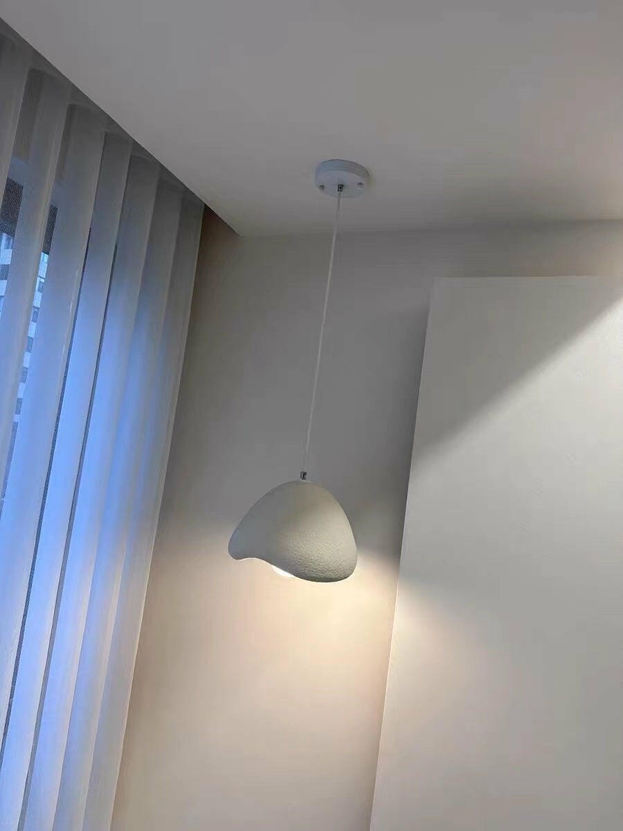 Customer photo review of Pendant Light, Nubia Cloud Sphere, Polystyrene Shade, E26 LED