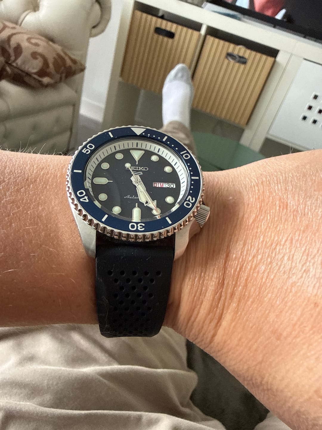 Customer photo review of Bracelet Montre Silicone Fermoir Papillon