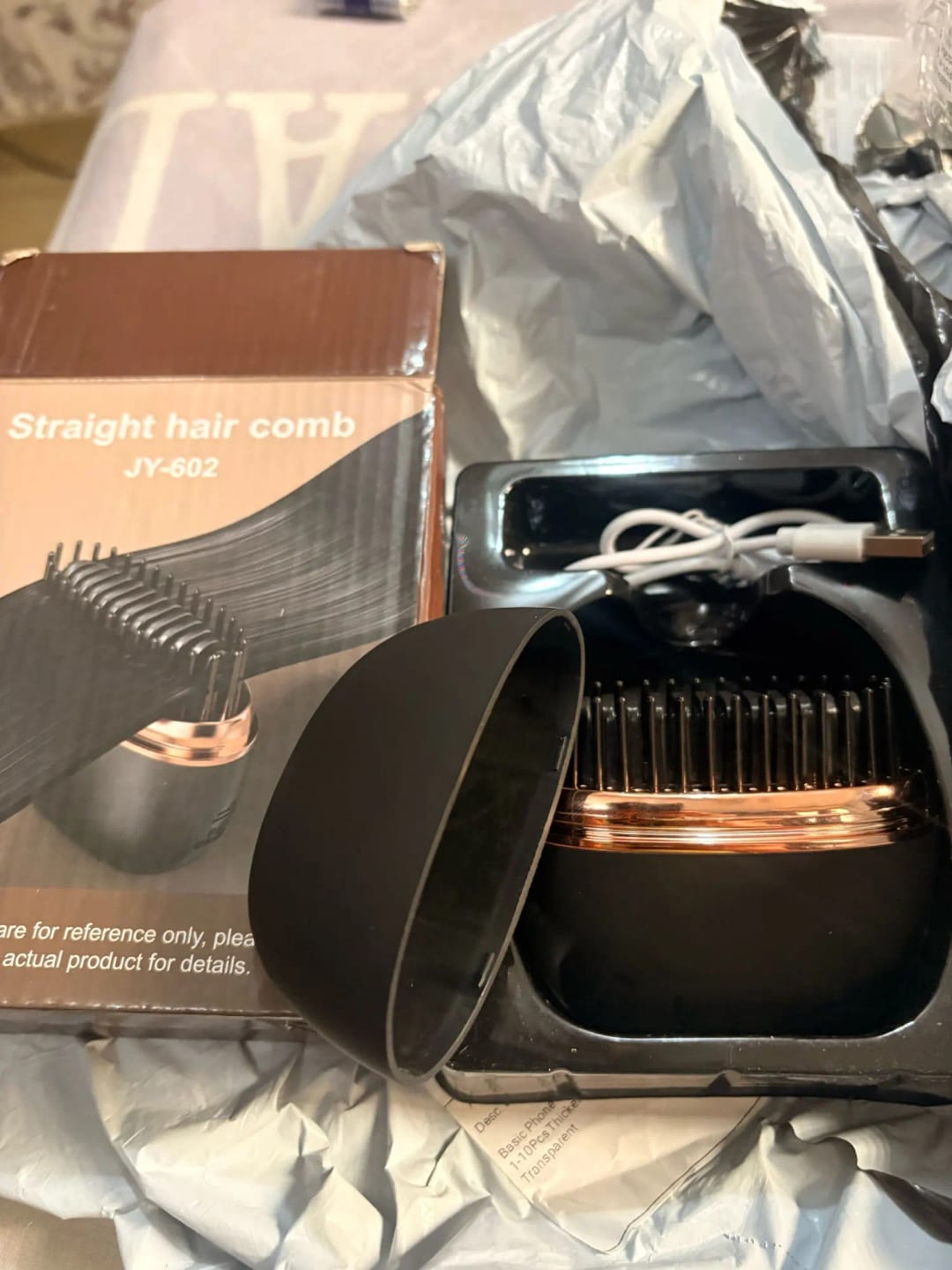 Customer photo review of Portable Straightening Brush™