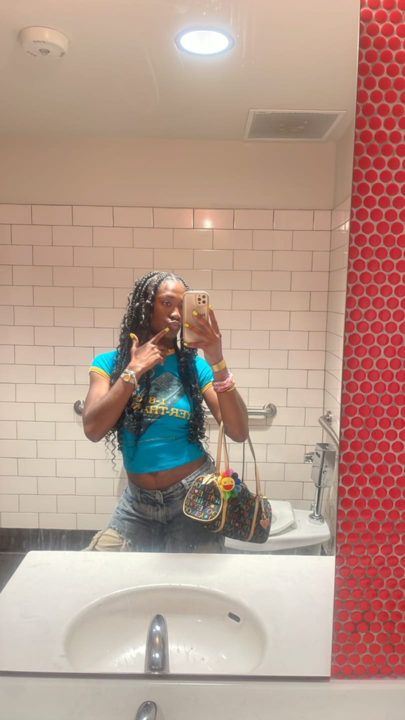 Customer photo review of FLYER THAN YOUR BF RINGER TEE