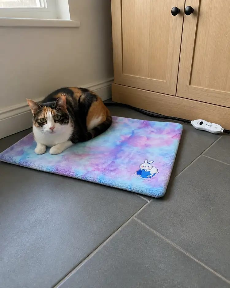 Customer photo review of CozyGlow Adjustable Pet Heating Pad