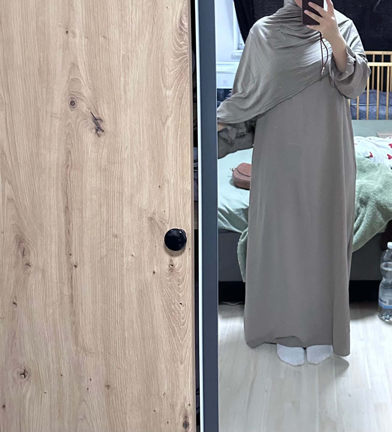 Customer photo review of Abaya mit Rüschenärmeln