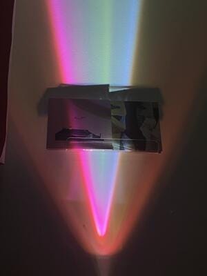 Customer photo review of Table Lamp, Atman Crystal Glass Oval, Chrome Base, Integrated LED