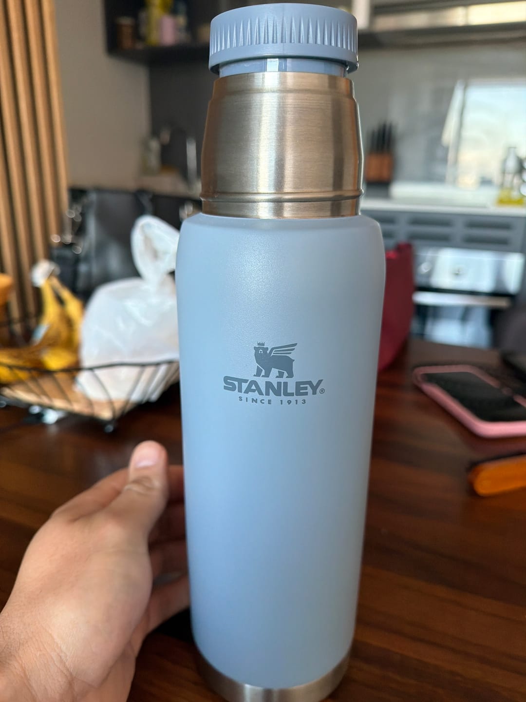 Customer photo review of Termo Adventure To-Go Celeste | 1 lt