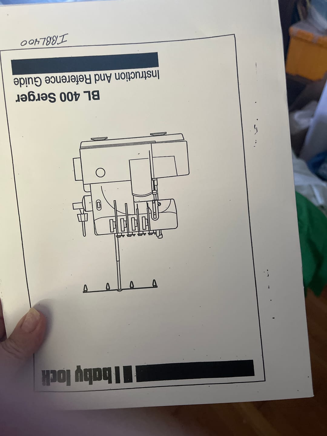 Customer photo review of Babylock BL400 Instruction Manual
