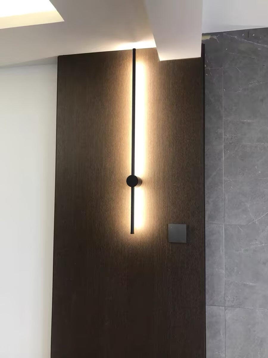 Customer photo review of Wall Light, Linear LED Slim Tube, Black or Copper, Wall or Ceiling Mount