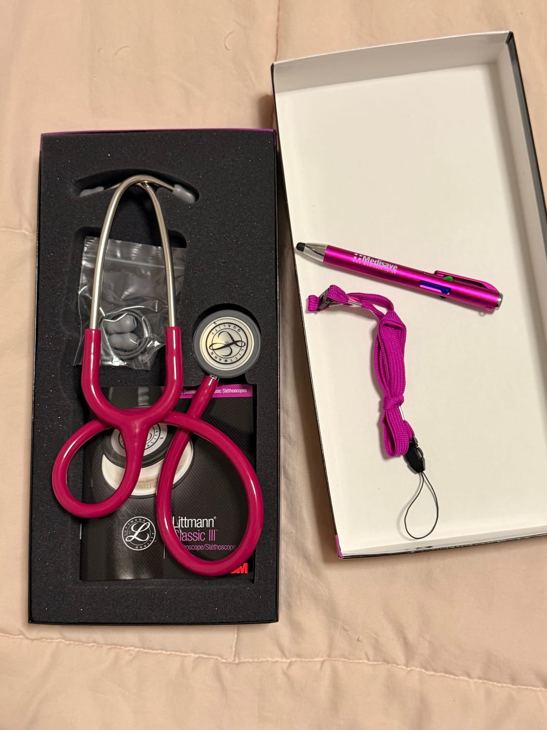Customer photo review of Littmann Classic III Monitoring Stethoscope: Raspberry 5648