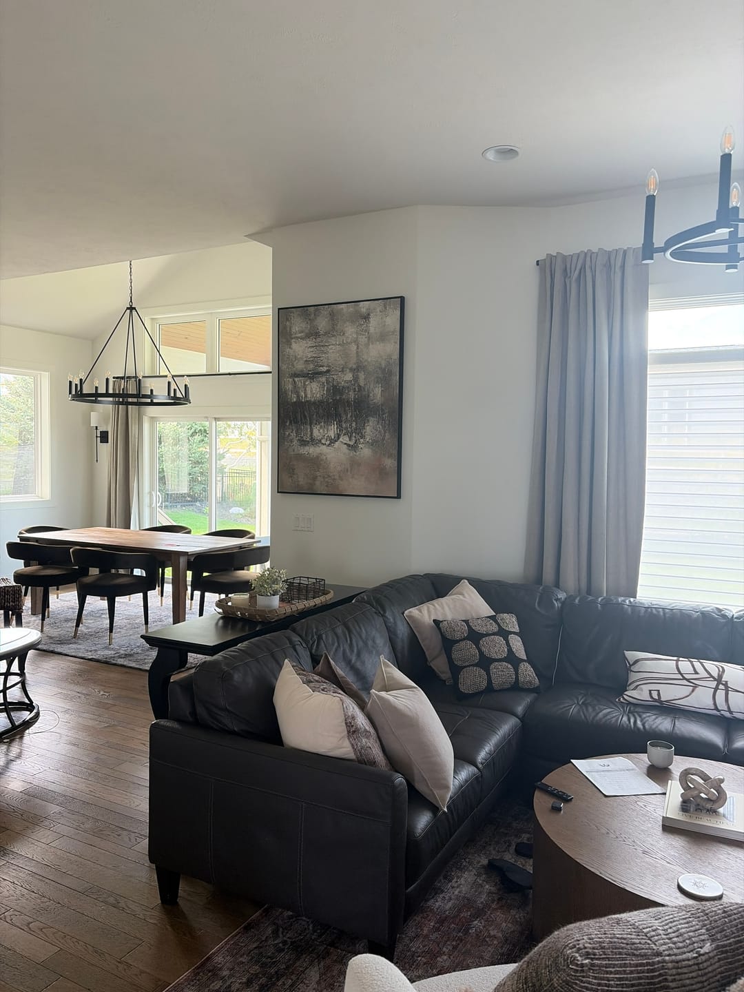 Customer photo review of Weathered Silence – Textured Neutral Abstract Wall Art in Earthy Gray and Brown Tones#AB14030