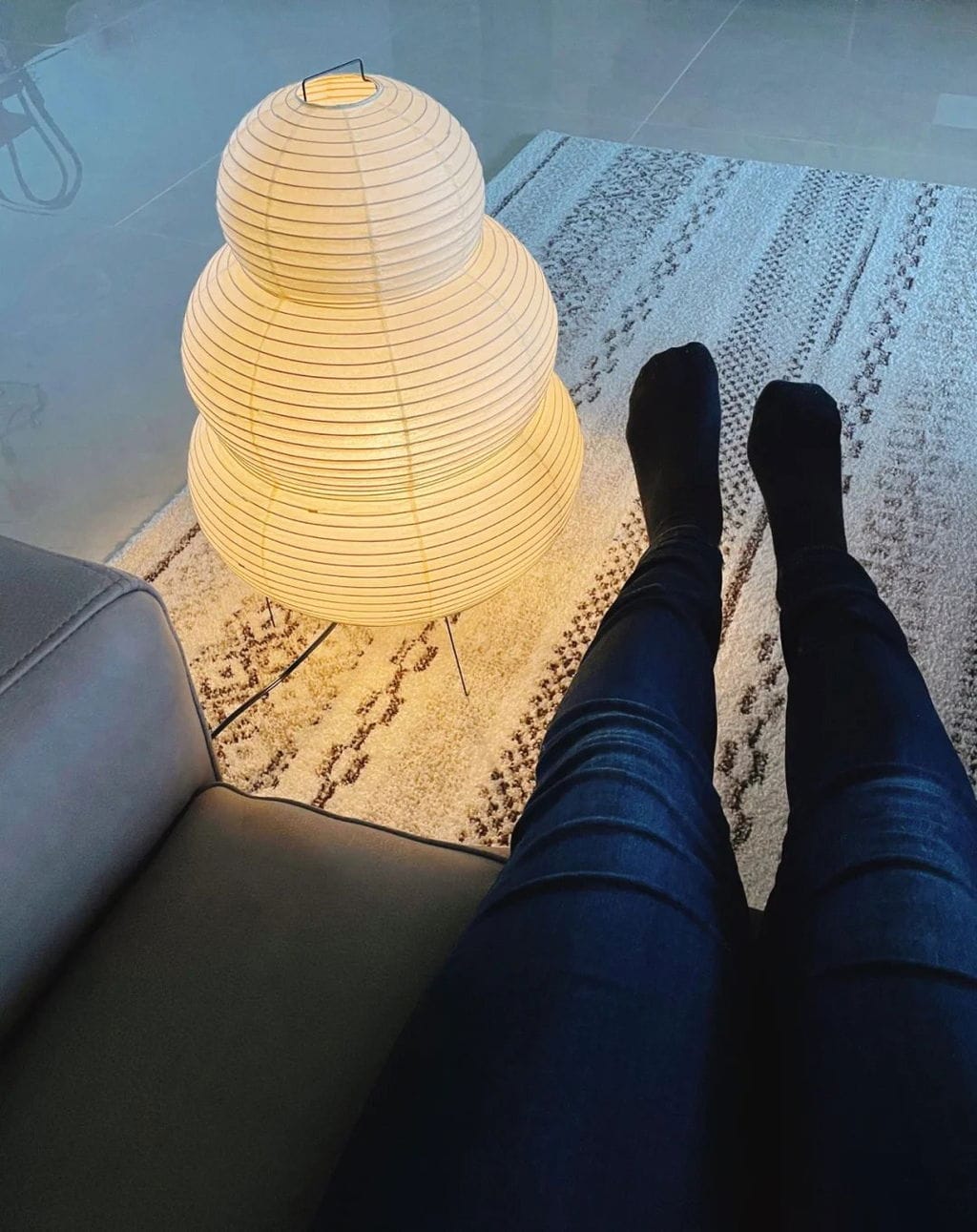 Customer photo review of Table Lamp, Xuanzhi, Handmade Mulberry Paper Shade, E26/E27, Plug-In
