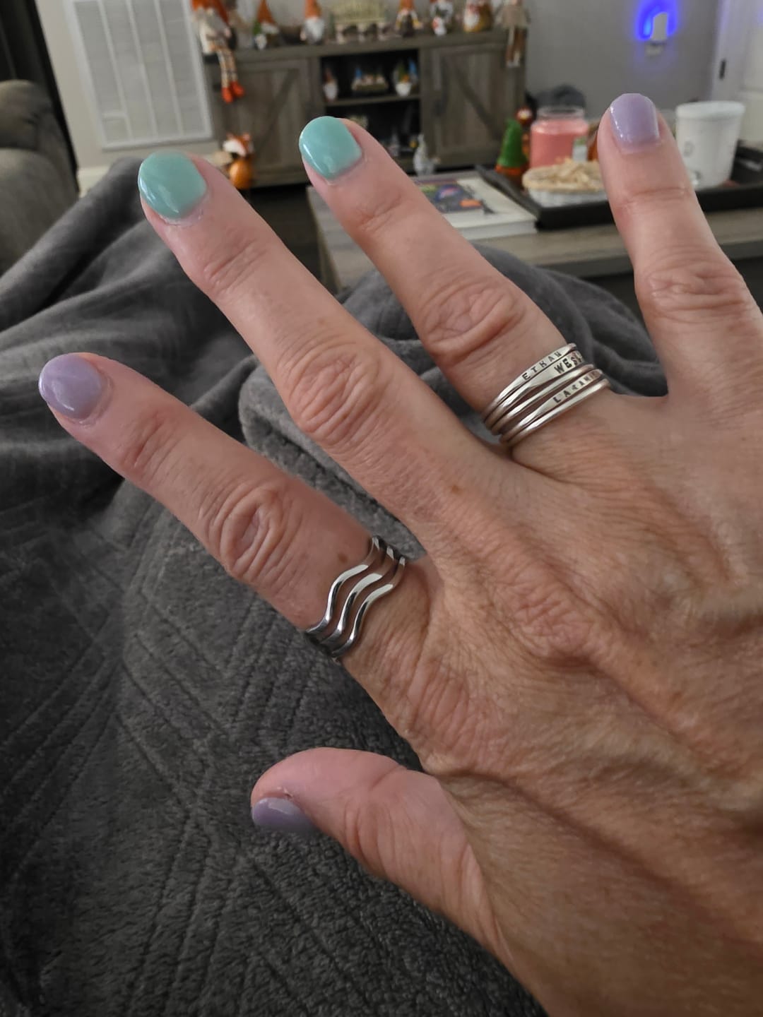 Customer photo review of Wave Trio Ring (Bundle)