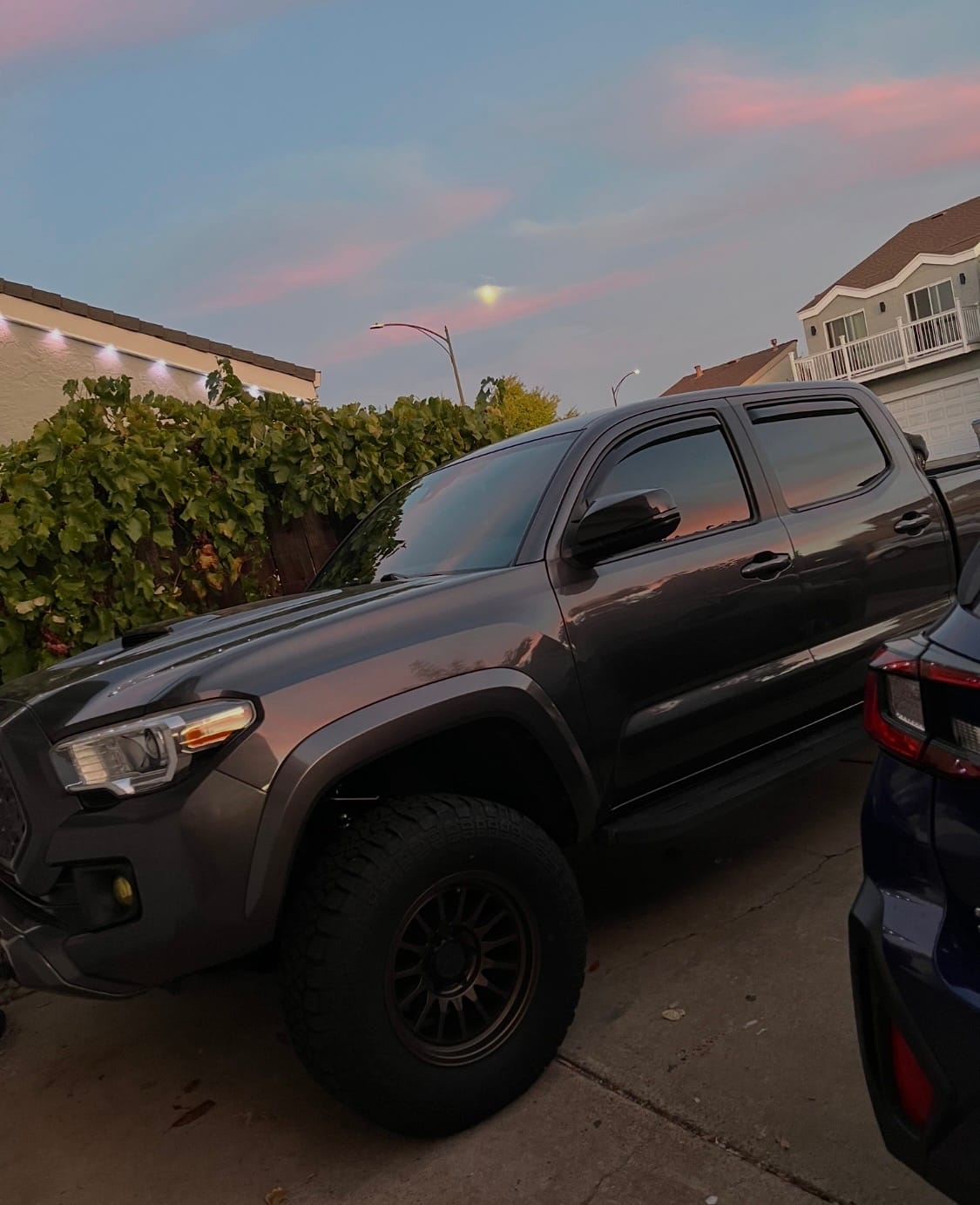 Customer photo review of 2016-2023 Toyota Tacoma Double Cab Window Visors Wind Deflectors Rain Guards