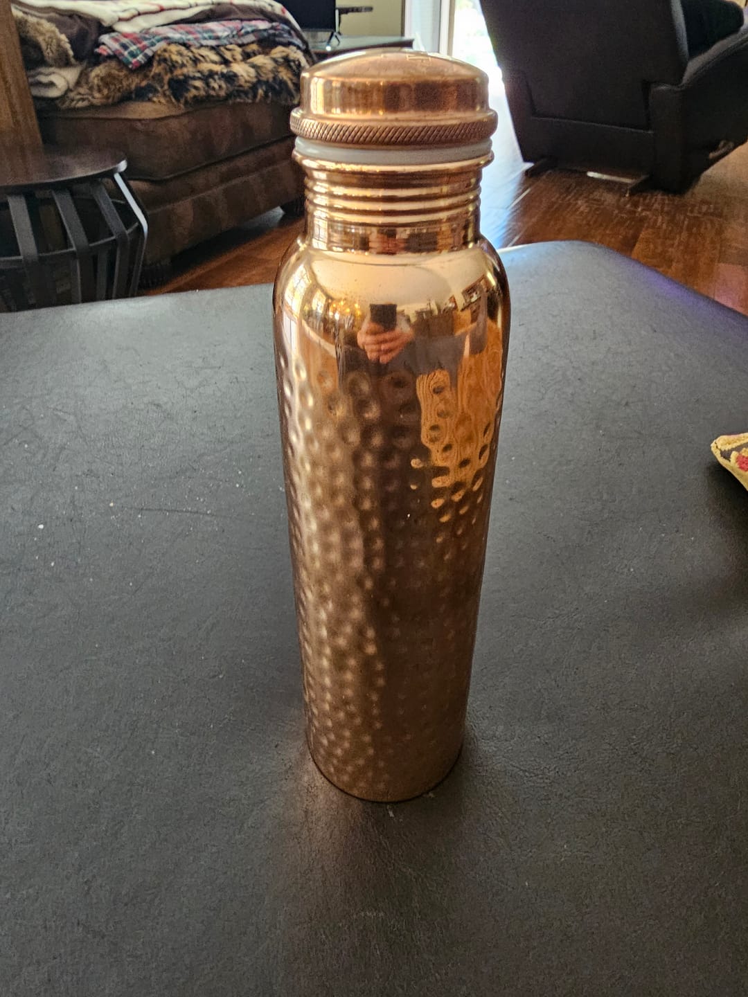 Customer photo review of Himalayan Ayurvedic Pure Copper Bottle