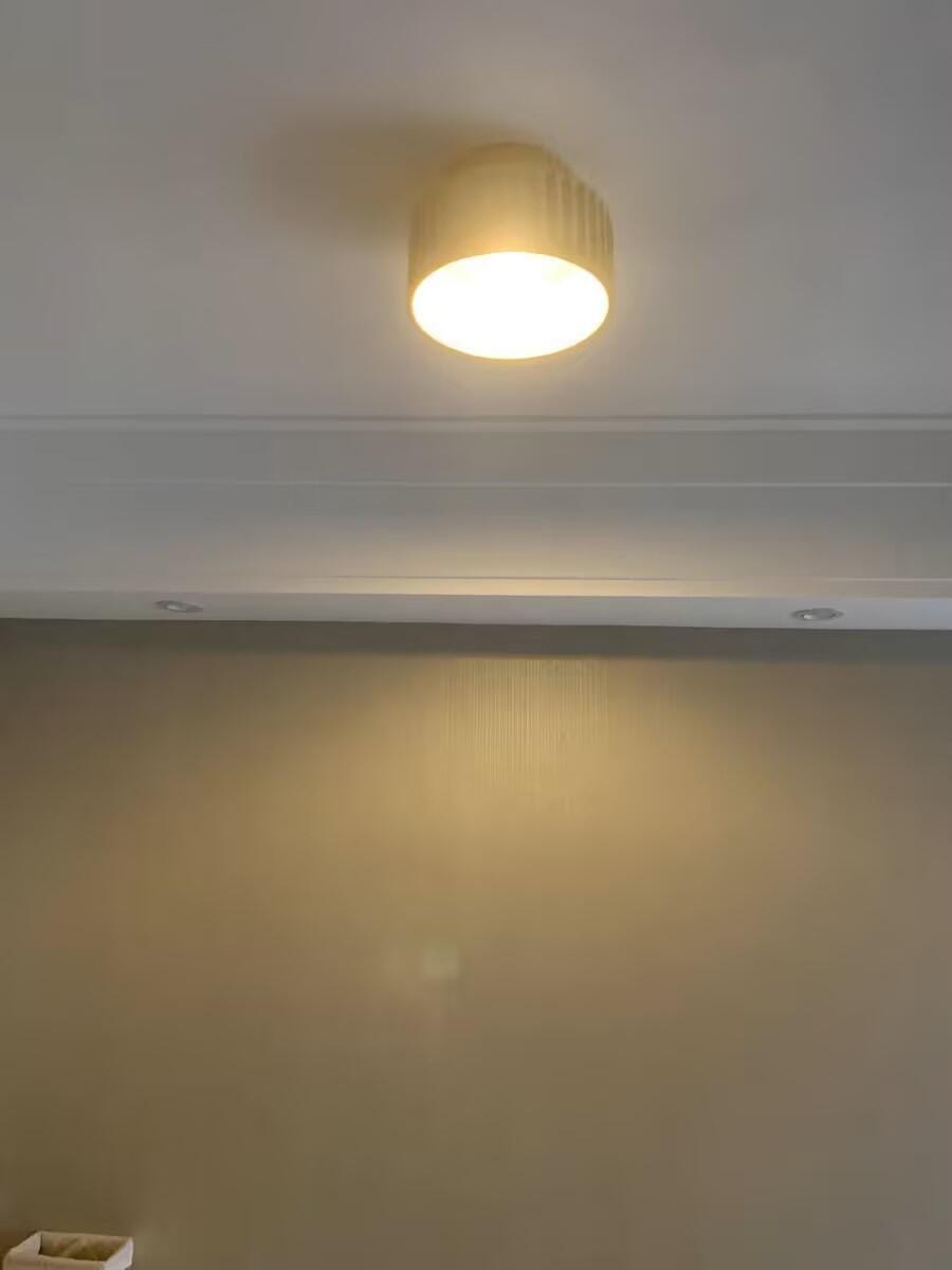 Customer photo review of Ceiling Light, Kami Pleated Resin Shade, E27, Ceiling or Wall Mount