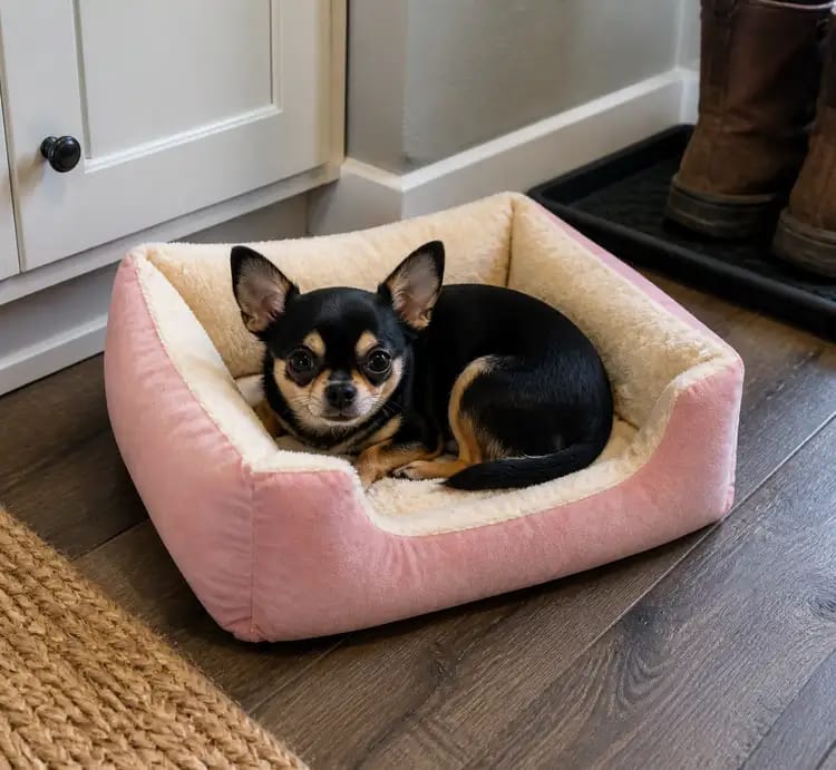 Customer photo review of Cozy Haven Pet House & Bed