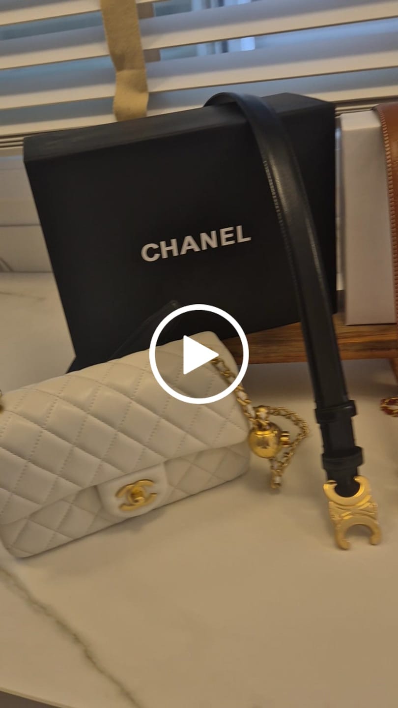 Customer video review of CEL 25mm Medium Triomphe Belt in Taurillon Black Leather 176283