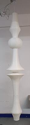Customer photo review of Washi Paper E Pendant Light, Tall Mulberry Shade, E26/E27, Hardwired