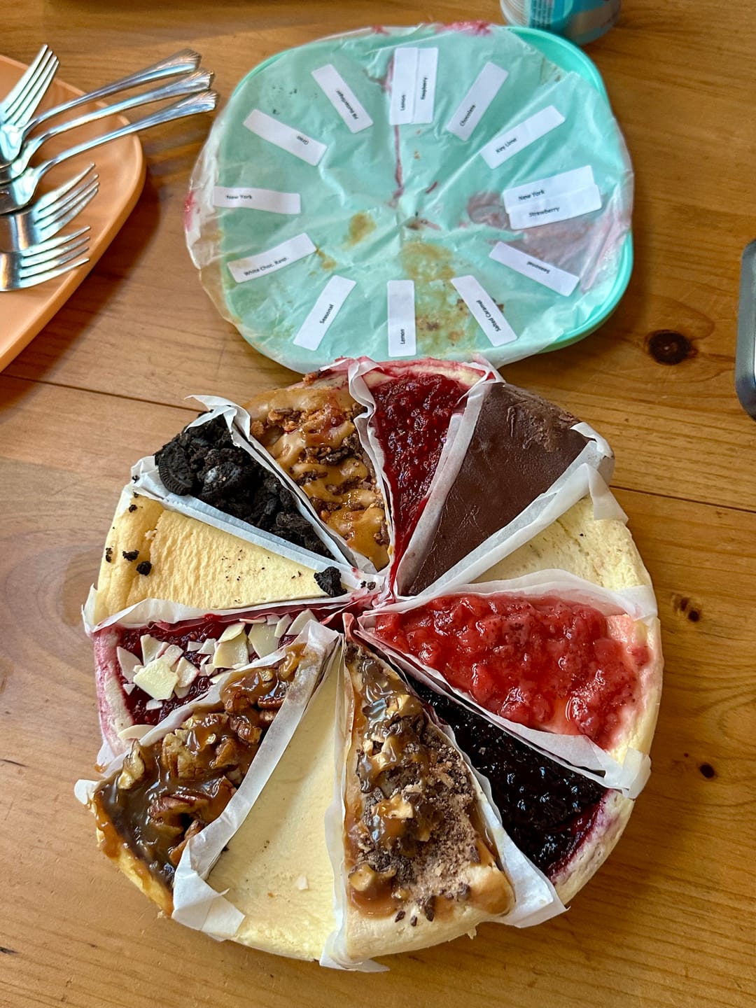 Customer photo review of Ultimate Cheesecake Sampler