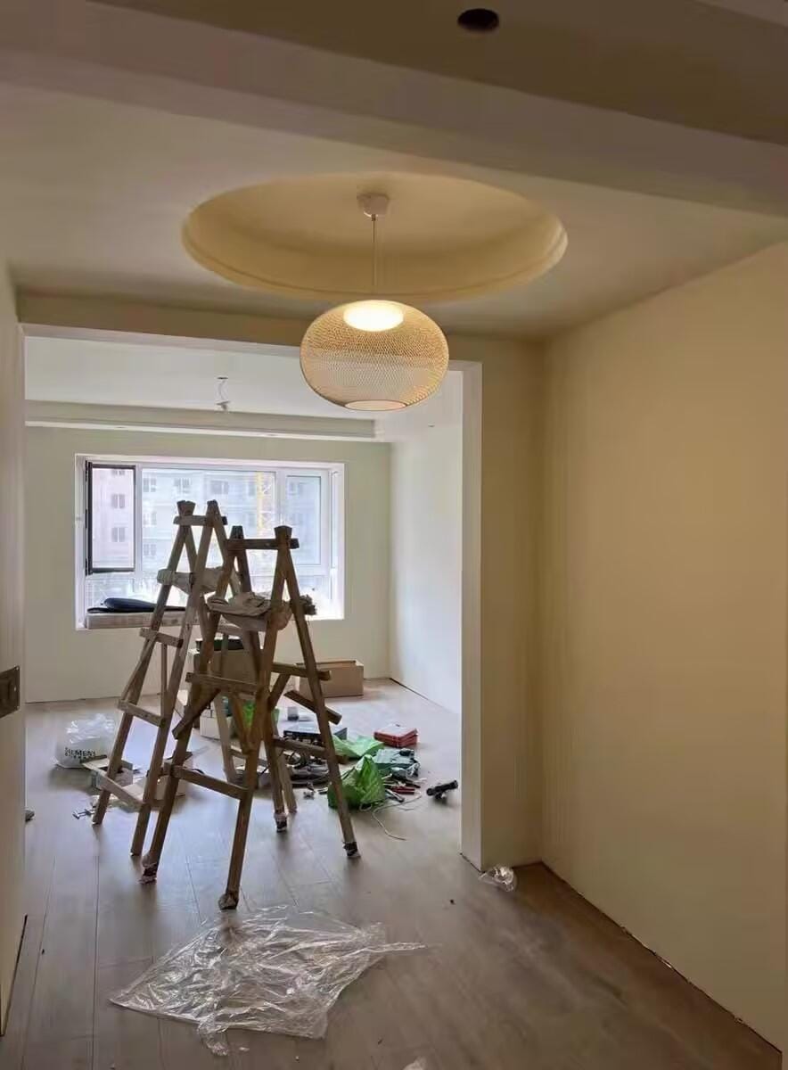 Customer photo review of Pendant Light, Latticed Iron Mesh Shade, Black or White, Integrated LED