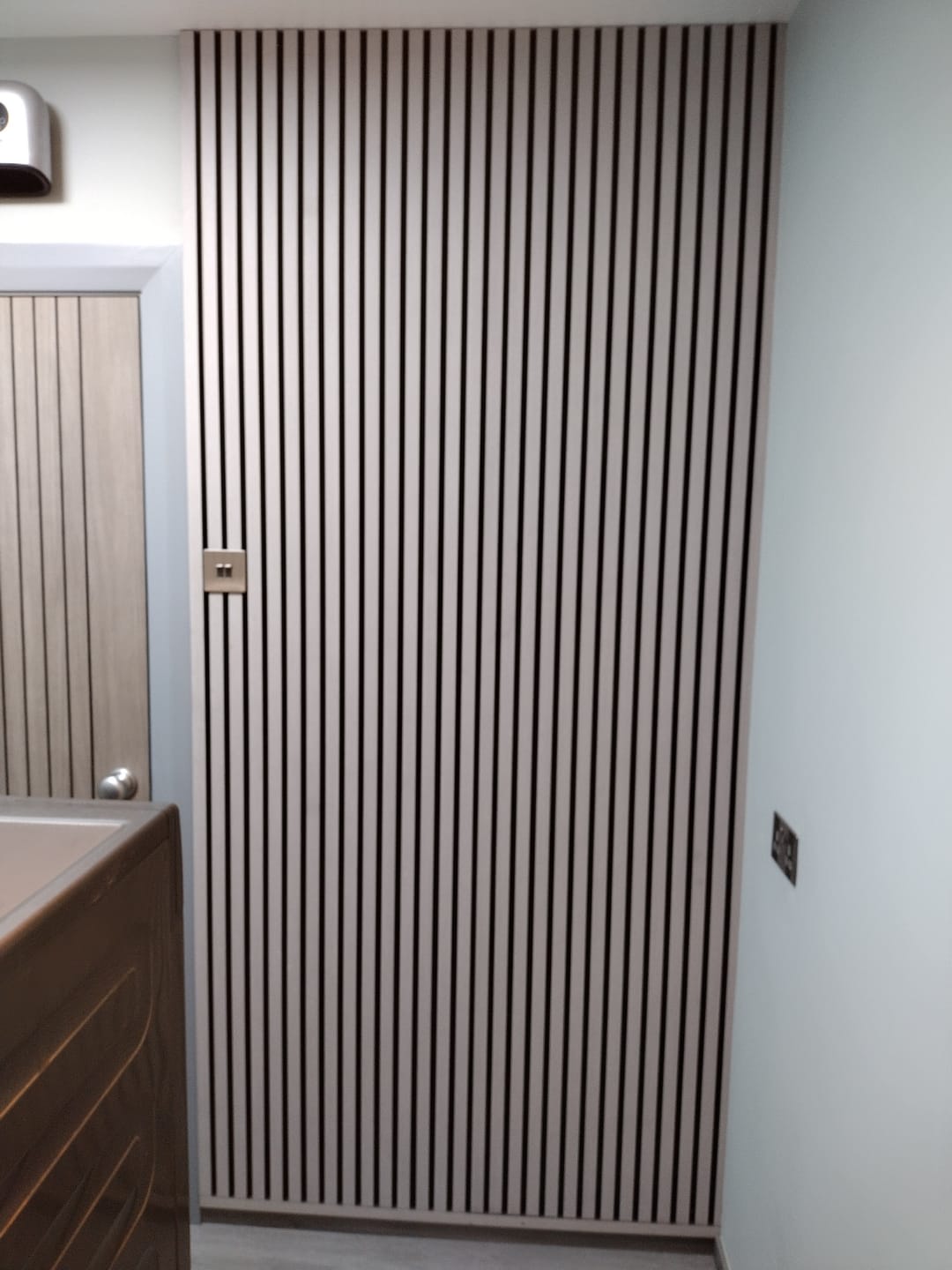 Customer photo review of Acoustic Slat Panel End Trim
