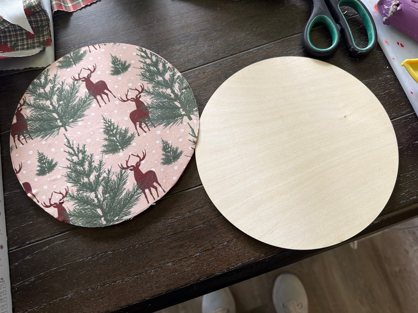 Customer photo review of Unfinished Wood Circle Round | Circle Blank | DIY Craft Cutout | Up to 46"