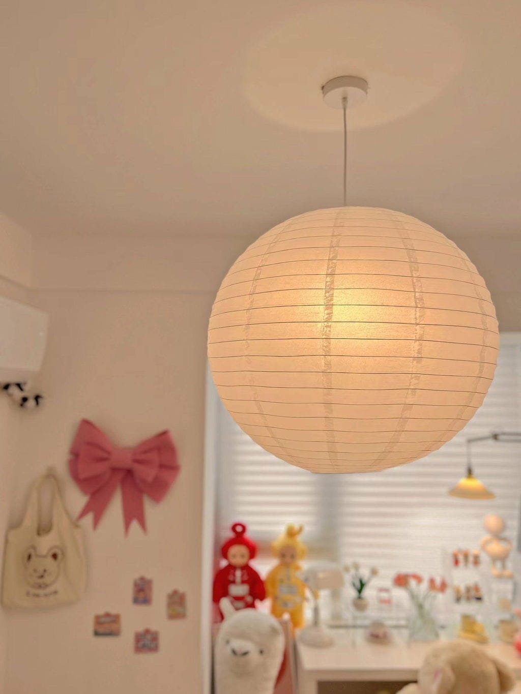 Customer photo review of Washi Paper A Pendant Light, Mulberry Shade, E26/E27, Hardwired