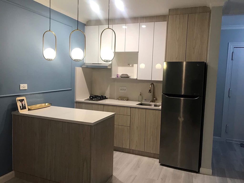 Customer photo review of Mila Pendant Light, White Glass Globe, Brass, Black or Silver, E27