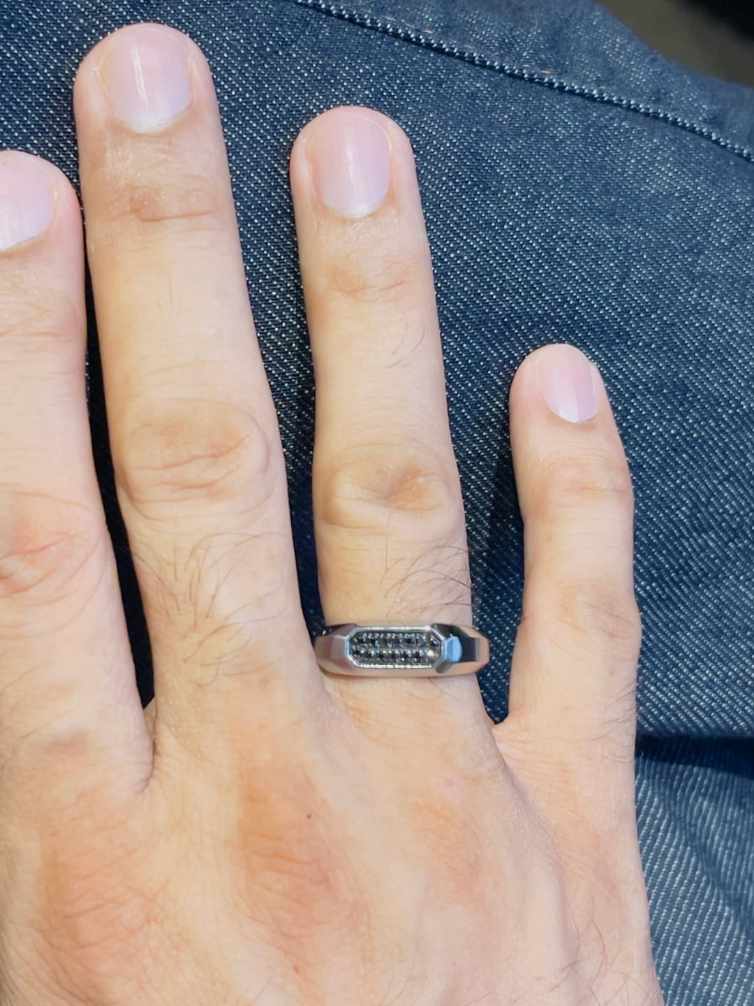 Customer photo review of Minimal Diamond Ring