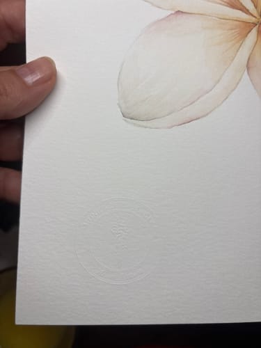Customer photo review of Prägestempel mit eigenem Logo Rund Ø 41mm - Pro Line