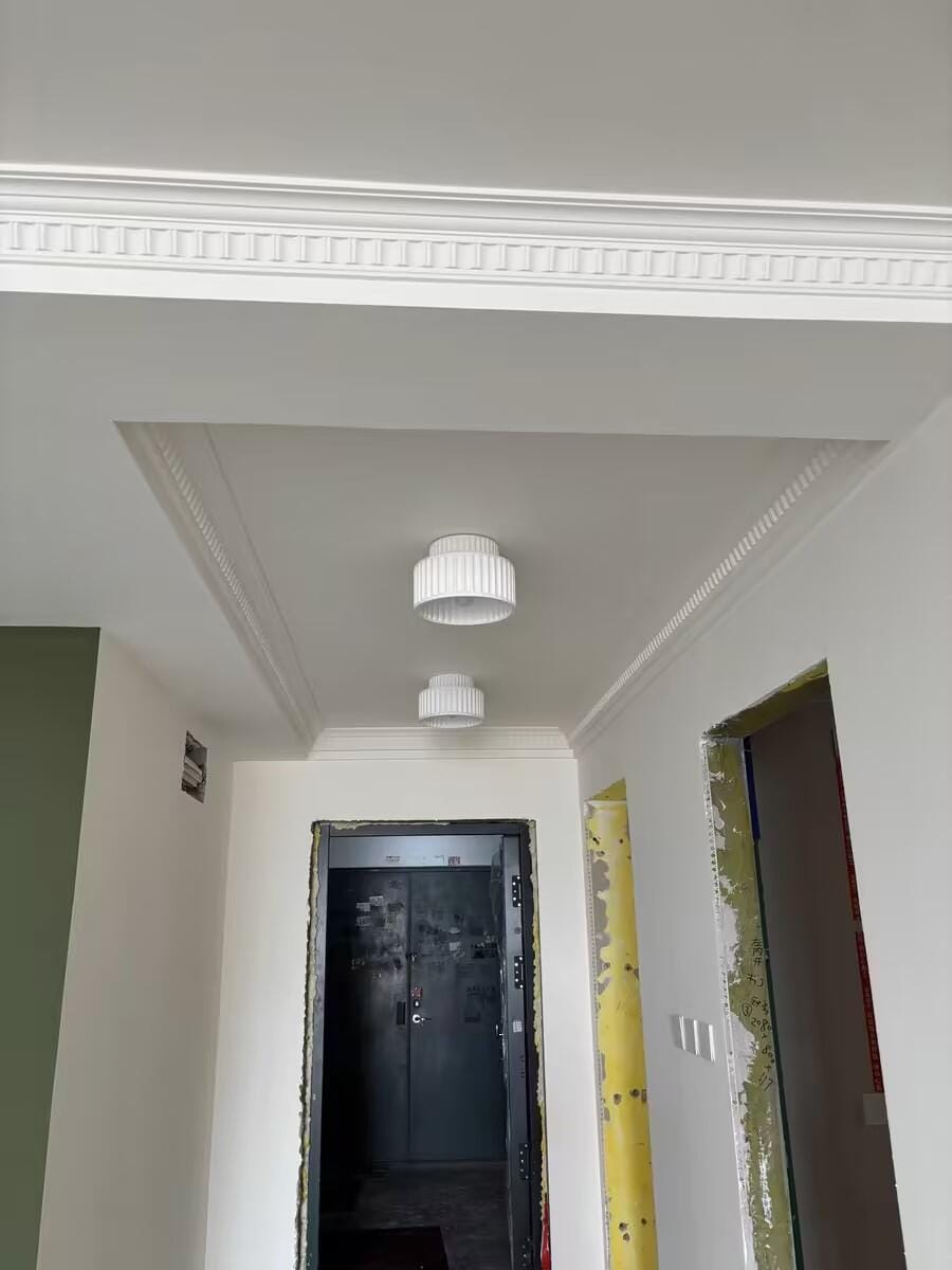 Customer photo review of Ceiling Light, Kami Pleated Resin Shade, E27, Ceiling or Wall Mount