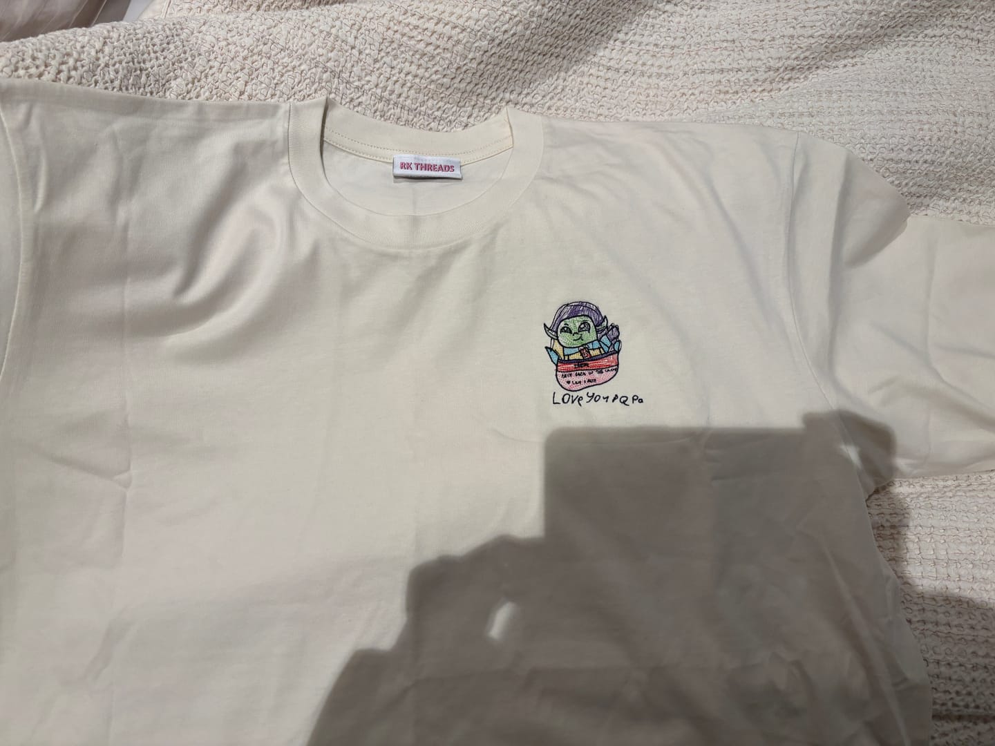 Customer photo review of CUSTOM Men's Kid's Drawing T-shirt