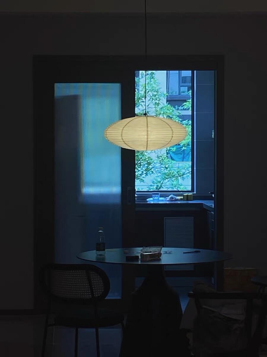Customer photo review of Pendant Light, Handcrafted Washi Paper Shade, E26/E27, 15A 21A 26A