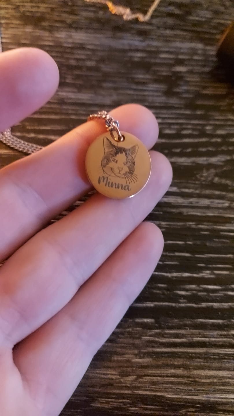 Customer photo review of Rückseitengravur